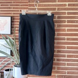 Diane von furstenberg navy pencil skirt size 2